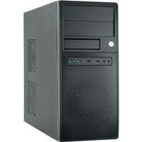 Chieftec CG-04B-0P midi tower behuizing Zwart | 4x USB-A