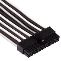 Corsair Premium Individually Sleeved ATX 24-Pin Type 4 Gen 4 kabel Wit/zwart