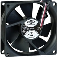 Inter-Tech Case fan 80 mm Bulk Zwart, 3-pins fan connector