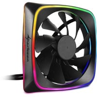 Sharkoon RGB SHARK Lights case fan Zwart, 120 x 120 x 25 mm