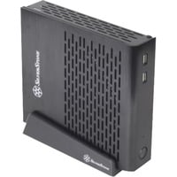 SilverStone PT13B HTPC behuizing Zwart | 2x USB-A