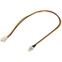 goobay 3-pin koeler (male) naar 3-pin koeler (female) verlengkabel 30 centimeter