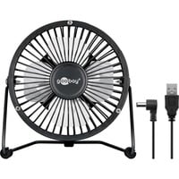 goobay 4" USB-ventilator Zwart