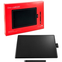 Wacom One by Wacom, medium tekentablet Zwart/rood