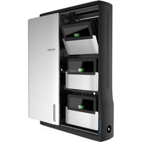 Ergotron Zip12 Charging Wall Mount Storage Cabinet oplaadstation Zwart