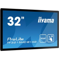 iiyama ProLite TF3215MC-B1AG 31.5" Public Display Zwart, VGA, HDMI, Touch, 24/7
