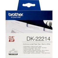 Brother Originele Brother DK-22214 doorlopende labelrol - papier printlint Wit, breedte 12 mm