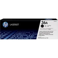 HP 36A zwarte LaserJet tonercartridge CB436A Zwart, Zwart, Retail