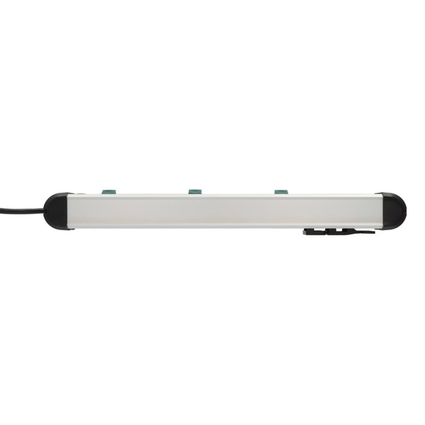 Brennenstuhl Premium-Alu-Line, Stekkerdoos 10-voudig (Stekkerblok van hoogwaardig aluminium, met schakelaar en 3m kabel, Made in Germany) zilver/zwart