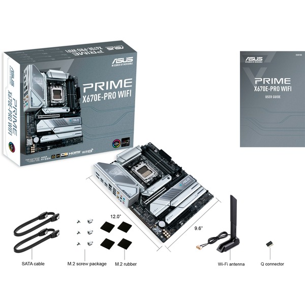 ASUS PRIME X670EPRO WIFI, socket AM5 moederbord RAID, 2.5GbLAN, WLAN