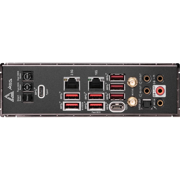 MSI MEG X670E GODLIKE, socket AM5 moederbord RAID, GbLAN, WLAN, BT, Sound, EATX