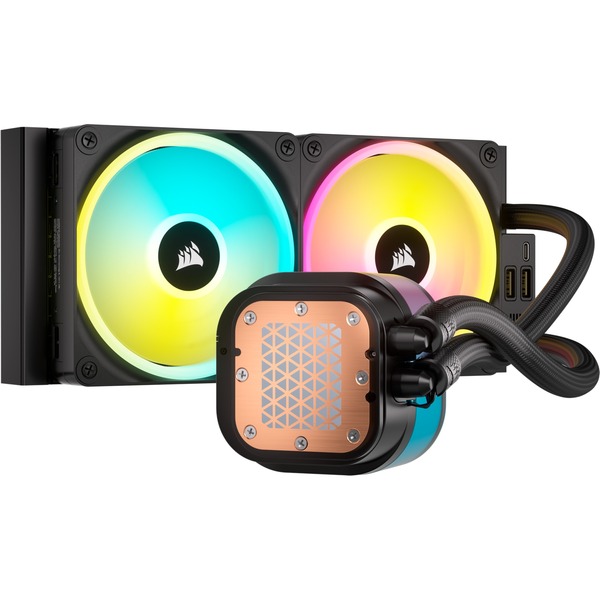 Corsair iCUE LINK H100i RGB AIO Liquid CPU Cooler waterkoeling Zwart