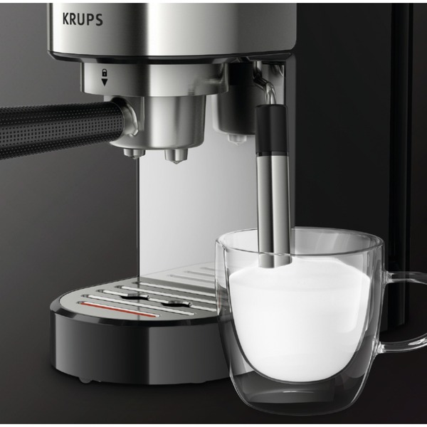 Krups Virtuoso XP442C espressomachine Roestvrij staal/zwart