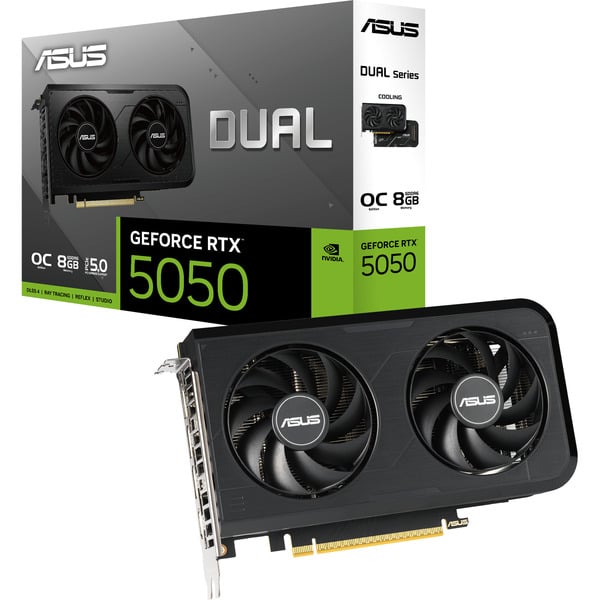 ASUS GeForce RTX 5050 DUAL OC 8GB グラボ ASUS DUAL GeForce RTX 5050 OC 8GB grafische kaart 3x DisplayPort
