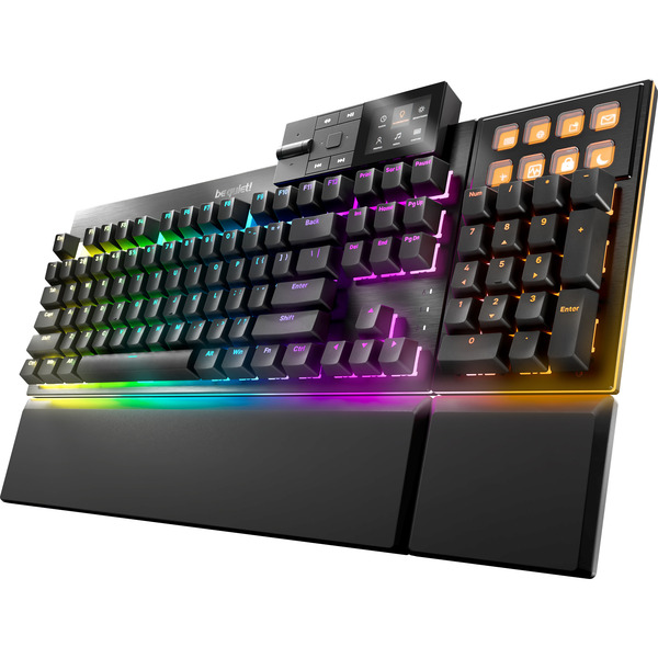 Be Quiet! Light Mount Silent Linear DE ISO Gaming-Tastatur  Mechanische Switches Schneller Tastenanschlag 3 Schichten Daemmung S08e204u