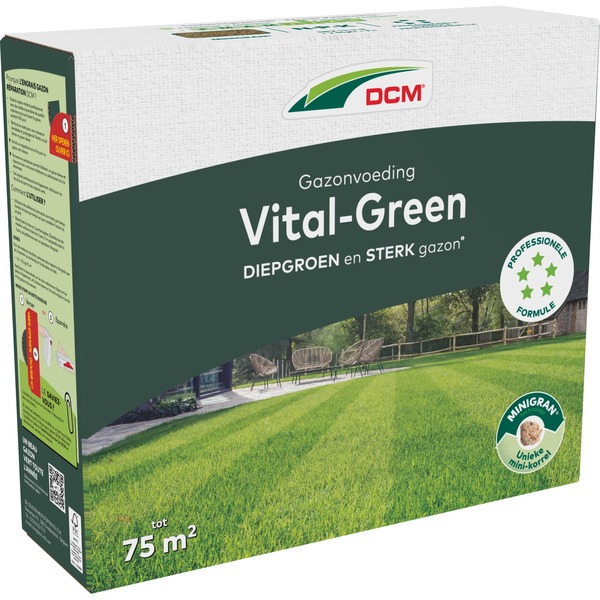 DCM VITAL-GREEN NPK 14-5-8 3 MgO 4 S Fe-Chelat Rasendünger - 25 kg (100003