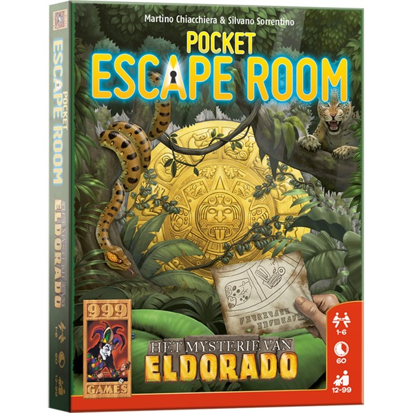 koppeling Wizard Vermelden 999 Games Pocket Escape Room: Het Mysterie van Eldorado Kaartspel  Nederlands, 1-6 spelers, 60 minuten,