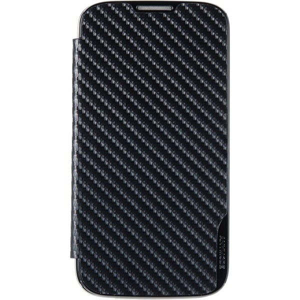 Anymode Kickstand Folio Cover voor Samsung Galaxy telefoonhoesje Zwart