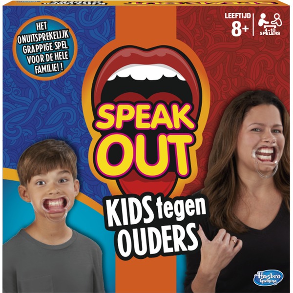 Gevaar Transparant Worden Hasbro Speak Out - Kids Tegen Ouders Partyspel Nederlands, 4 - 10 spelers,  60 minuten, Vanaf 8 jaar