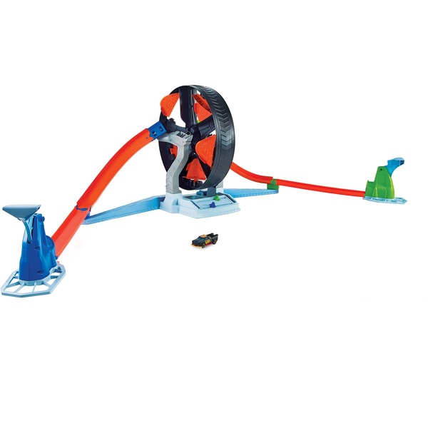 Set de pista Hot Wheels, Epic Crash Dash con 5 zonas de choque