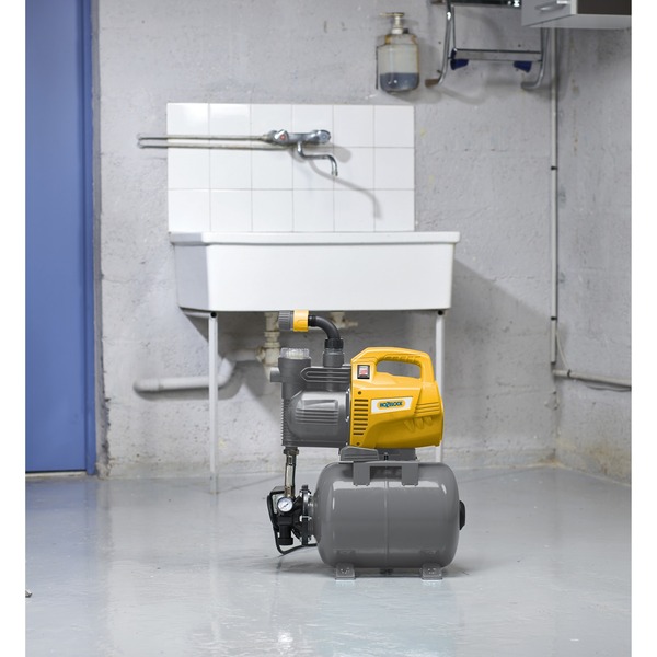 Hozelock Jet Pump 3.500 l Hydrofoorpomp Geel/zwart, Booster, 20 liter
