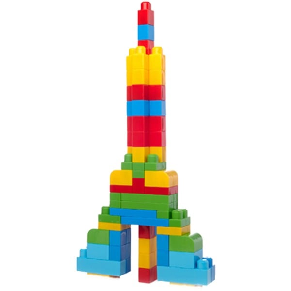 First Builders Big Building Bag Classic 60 stuks Constructiespeelgoed