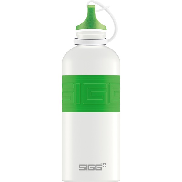 Vesting Legacy ondersteboven SIGG CYD Pure White Touch Green 2.0 0,6 L Drinkfles Wit/groen