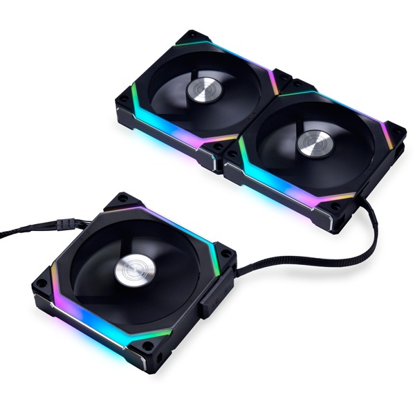 Lian Li UNI FAN SL120V2 Triple Pack case fan Zwart, RGB leds, 4pins