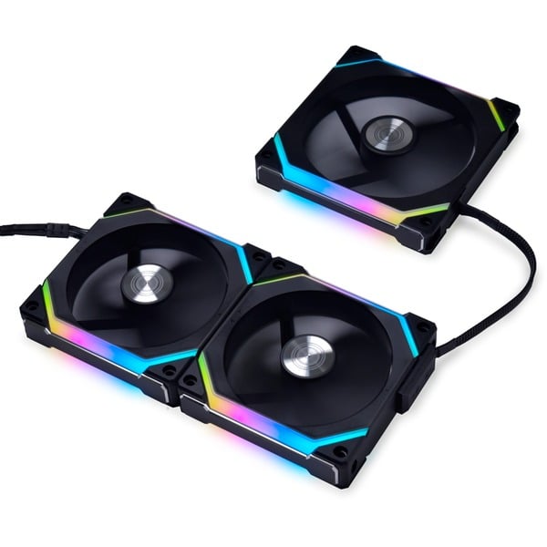Lian Li UNI FAN SL120V2 Triple Pack case fan Zwart, RGB leds, 4pins