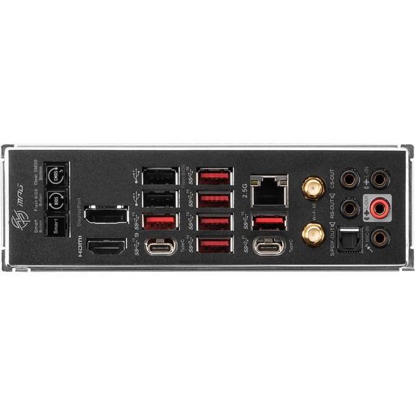MSI MPG X670E CARBON WIFI, socket AM5 moederbord RAID, GbLAN, WLAN, BT, Sound, ATX