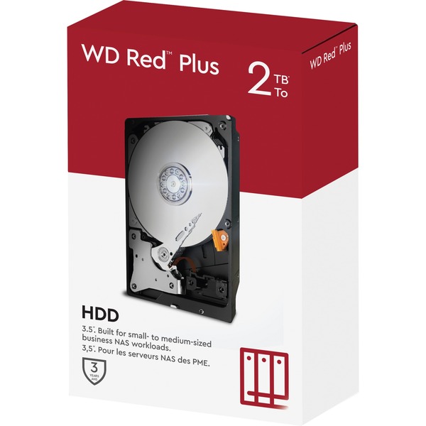 Portiek Won Afspraak WD Red Plus, 2 TB harde schijf WD20EFZX, SATA 600, 24/7, AF