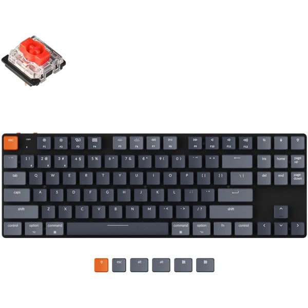 Keychron K1SE-H1, toetsenbord Zwart, US lay-out, Gateron Low Profile