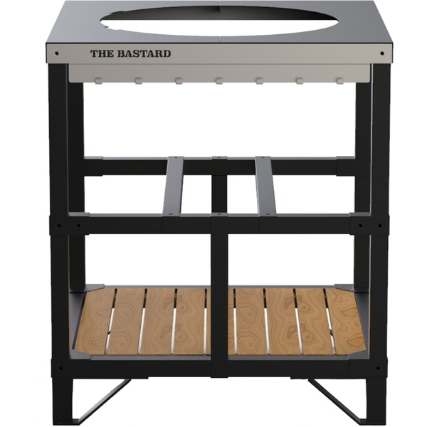 The Bastard Serious Outdoor Kitchen Basic onderstel Zwart/houtkleur, Large