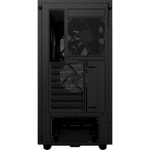 NZXT H5 Flow RGB All Black midi tower behuizing Zwart (mat) 1x USBA 1x USBC RGB Window