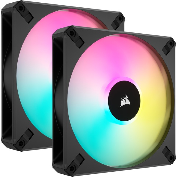 Corsair iCUE AF140 RGB ELITE + Lighting Node CORE case fan Zwart, 2
