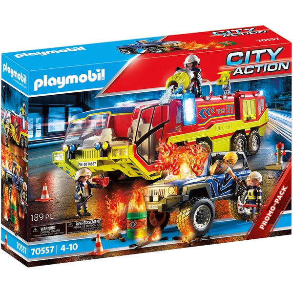 PLAYMOBIL City Action - Brandweer brandweerwagen Constructiespeelgoed 70557