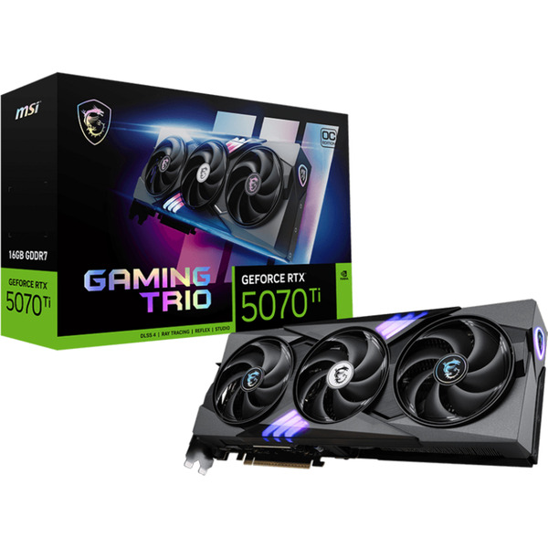 E*i様 MSI GeForce RTX 5070 Ti Gaming Trio MSI GeForce RTX 5070 Ti 16G GAMING TRIO OC grafische kaart 3x