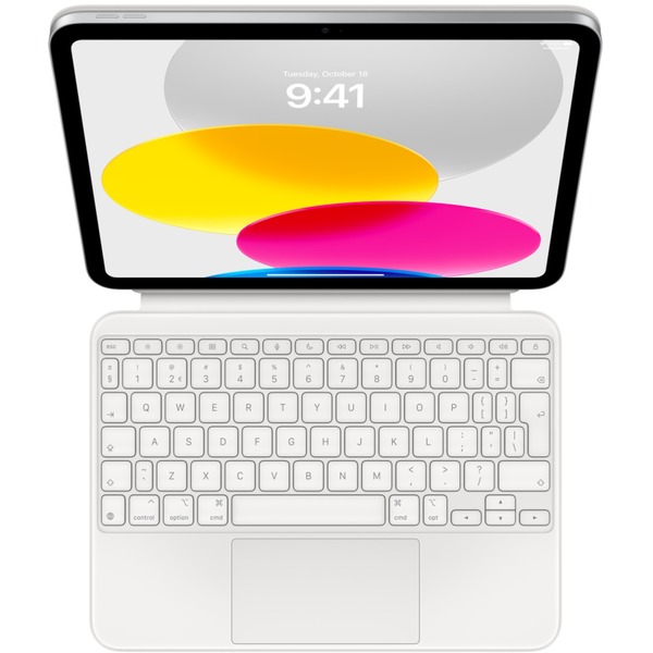 vervaldatum borst zingen Apple Magic Keyboard Folio voor iPad (10e generatie), toetsenbord Wit, EU  lay-out (QWERTY, Nederlands