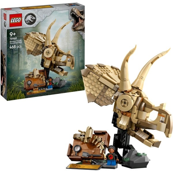 Jurassic World - Dinosaurusfossielen: Triceratops schedel Constructiespeelgoed