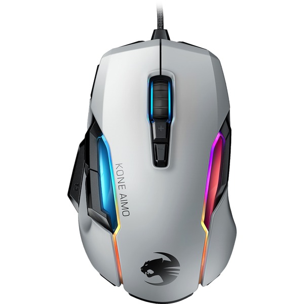 Roccat Kone Aimo Remastered Gaming Muis Wit Dpi Rgb Verlichting