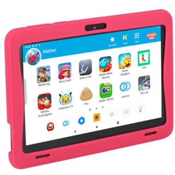 Kurio Tab Ultra Studio 100, 7" tablet Roze/zwart, 16GB, BT 4.0, Android
