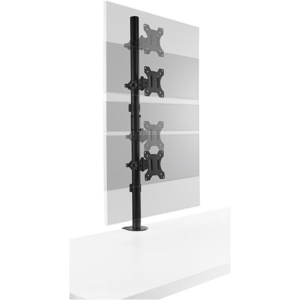 Kensington Vertical Stacking Dual Monitor Arm monitorarm Zwart
