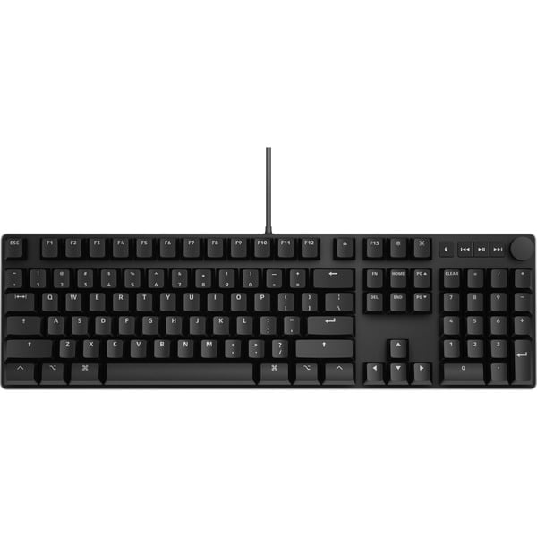 Das MacTigr, toetsenbord Zwart, US MX Low Profile Red