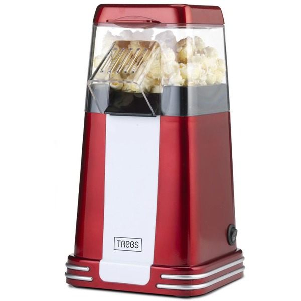Onderhoud films Altijd Trebs Comfortcook 99387 - Retro Popcornmachine popcornmaker Rood