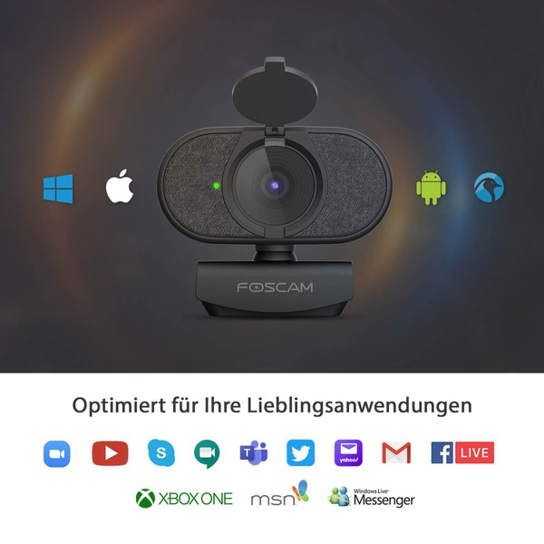 Foscam W41 webcam Zwart