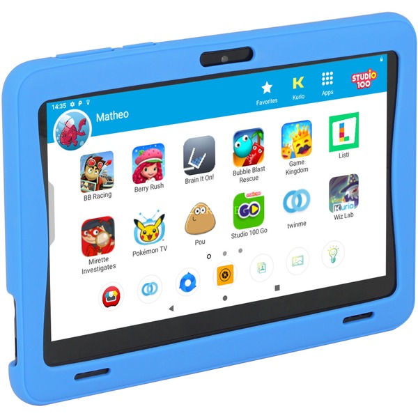 Kurio Tab Ultra Studio 100, 7" tablet blauw/zwart, 16GB, BT 4.0