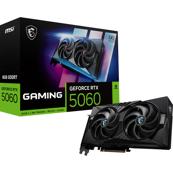 【新品・未開封】即日発送可能！MSI GeForce RTX 5060 8G ] MSI GeForce RTX 5060 8G GAMING OC grafische kaart 3x DisplayPort