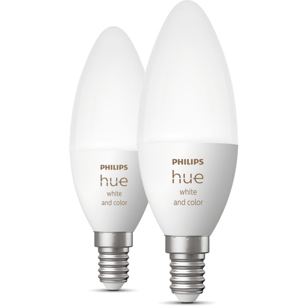 inhoud Ondergedompeld hoe vaak Philips Hue Losse kaarslamp E14 White & color 2-pack ledlamp 2000-6500K,  Dimbaar, BT