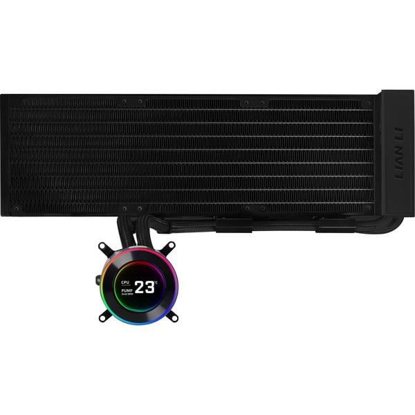 LIANLI HydroShift II LCD-C 360 ファンなし Lian Li HydroShift II LCD-C 360 fanless waterkoeling Zwart