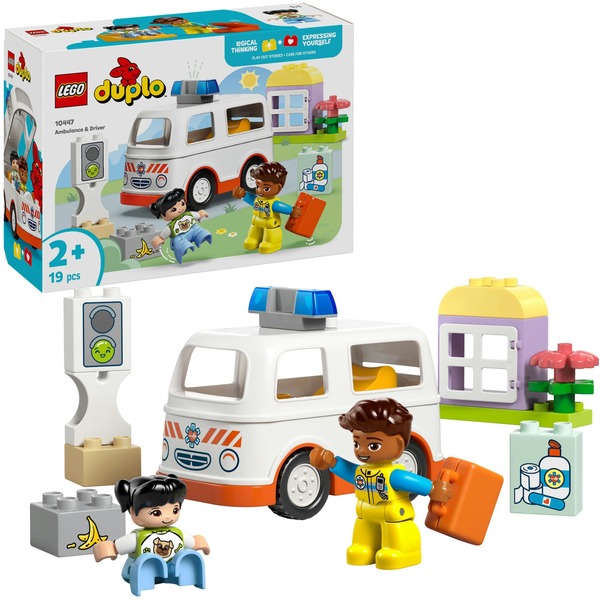 DUPLO - Ambulance met chauffeur Constructiespeelgoed